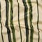 1 Yard Verdant Trail Stretch Cotton Sateen Cream and Green Painted Stripes Cotton Fabric